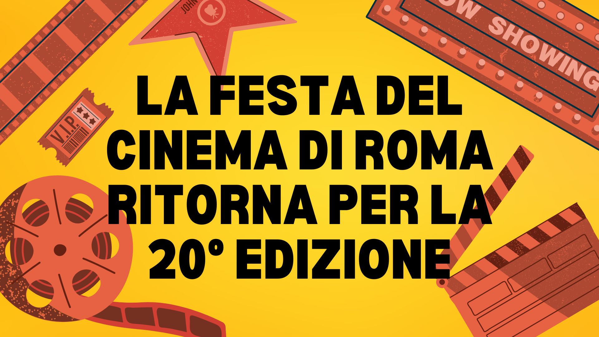 La Festa del Cinema di Roma ritorna per la 20° edizione