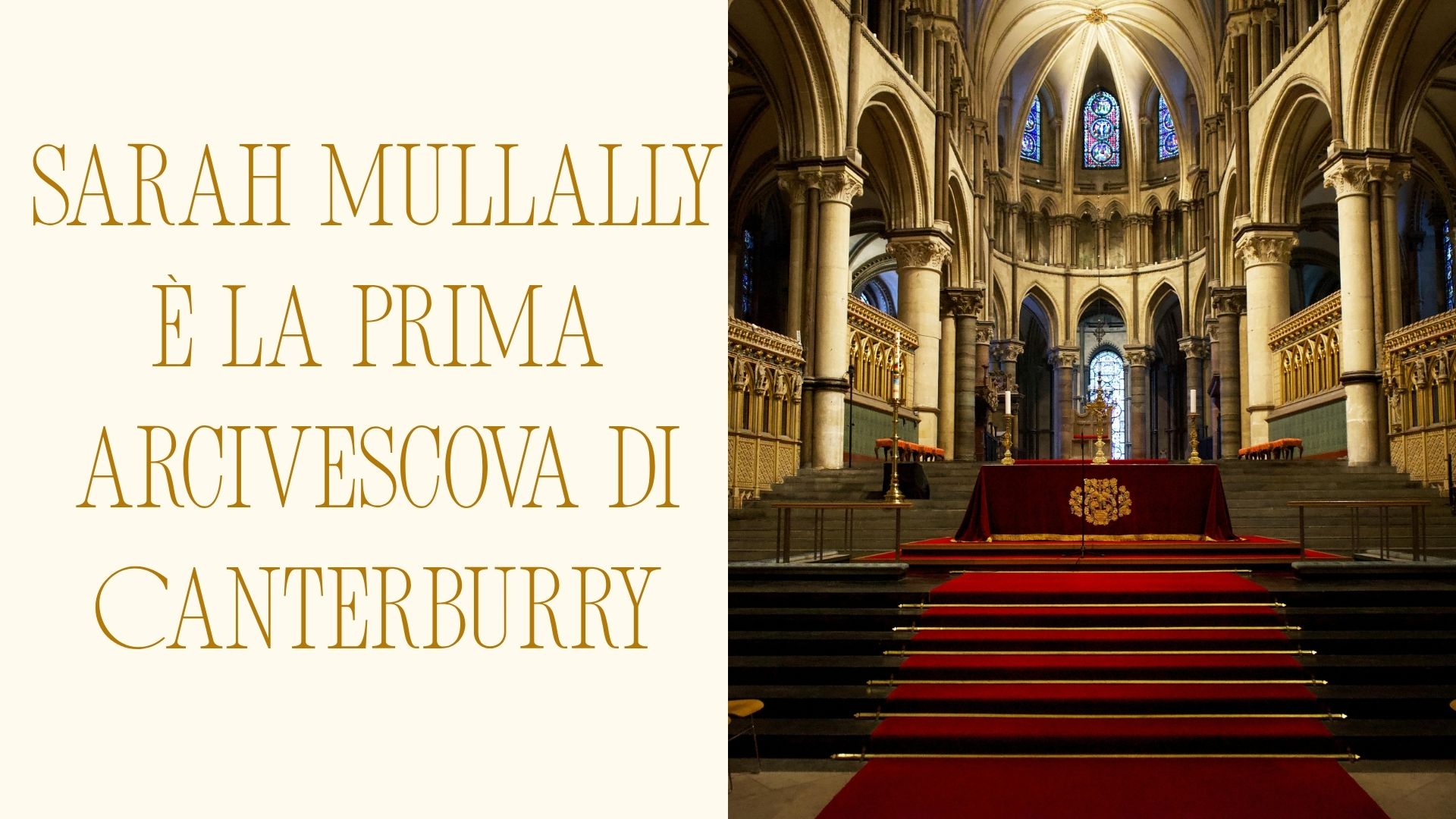 Sarah Mullally è la prima arcivescova di Canterburry
