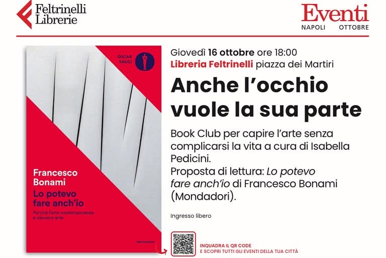 Anche l’occhio vuole la sua parte, primo incontro oggi 16 ottobre a Piazza dei Martiri