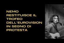 Nemo restituisce il trofeo dell’Eurovision in segno di protesta