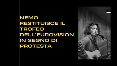 Nemo restituisce il trofeo dell’Eurovision in segno di protesta