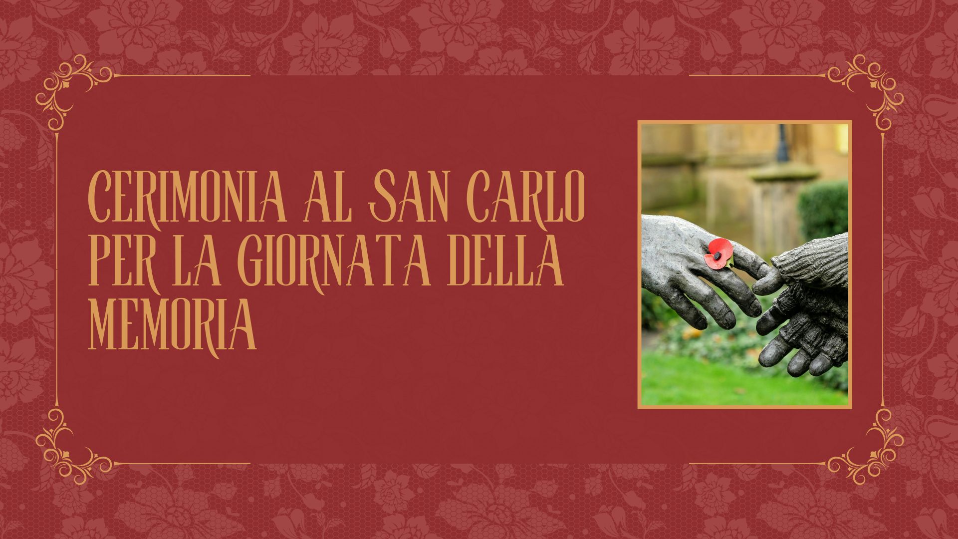 Cerimonia al San Carlo per la Giornata della Memoria