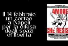 Il 14 febbraio un corteo a Napoli per la difesa degli spazi di libertà