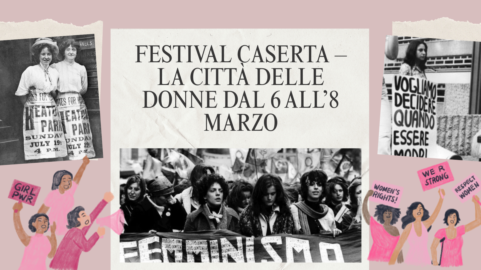 Festival Caserta – La città delle donne dal 6 all’8 marzo