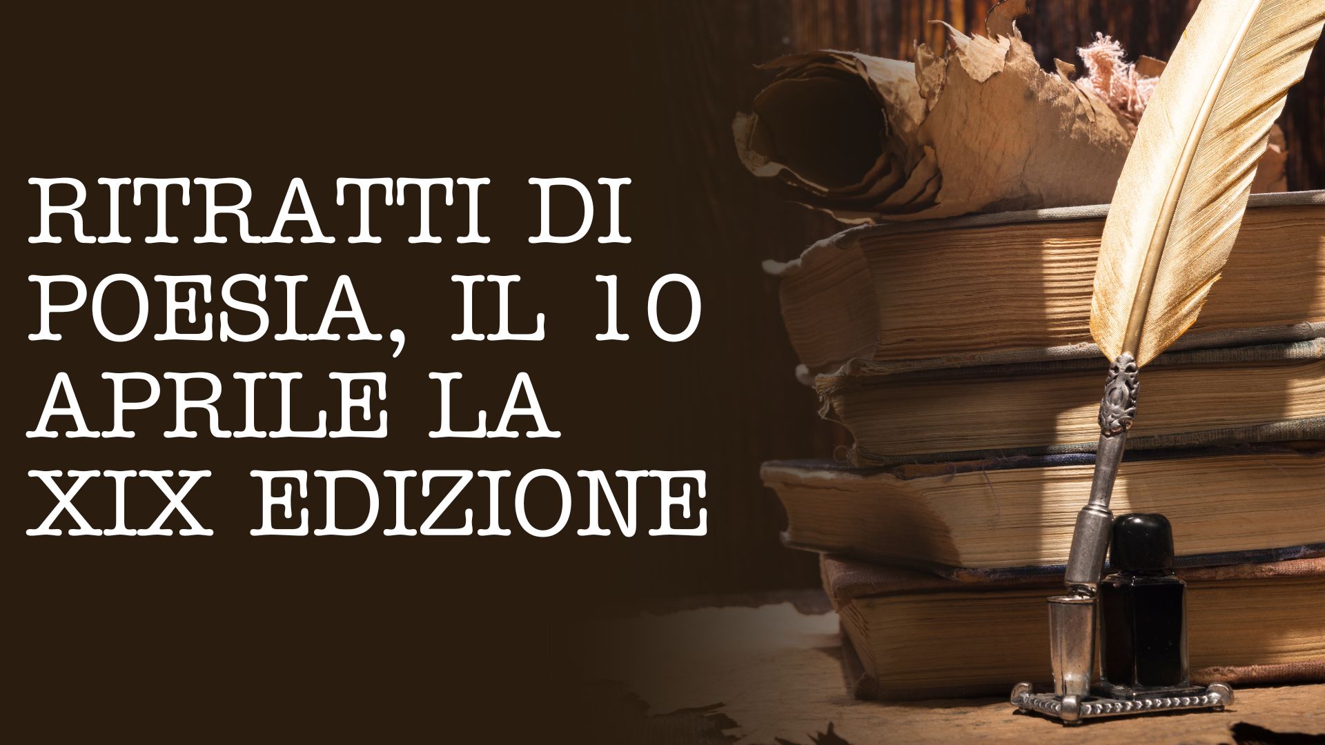 Ritratti di Poesia, il 10 aprile la XIX edizione